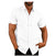 Men Short Sleeve Summer Solid Shirts Casual Loose Tops Tee - Enfance-Heureuse