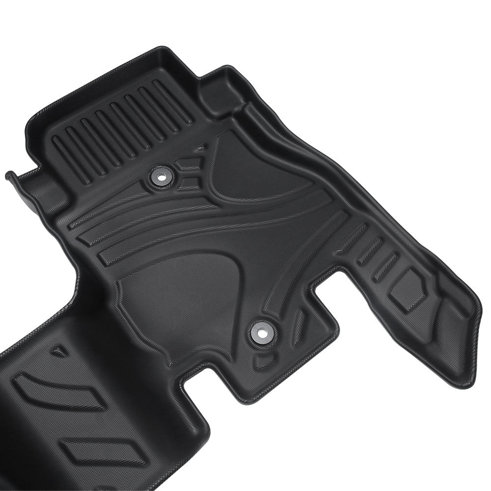 Car Floor Mats For J EEP Wrangler JL 2018 4 Doors Model, Waterproof And Stain-resistant TPE,Black 3 PCS. - Not Fit For Jeep Wrangler JK Or 4XE - Enfance-Heureuse