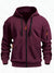 Zipper Hooded Sweatshirt Men's Sports Casual Cardigan Coat