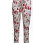 Ladies' Printed Waist Slimming And High Waisted Fashionable Pants - Enfance-Heureuse