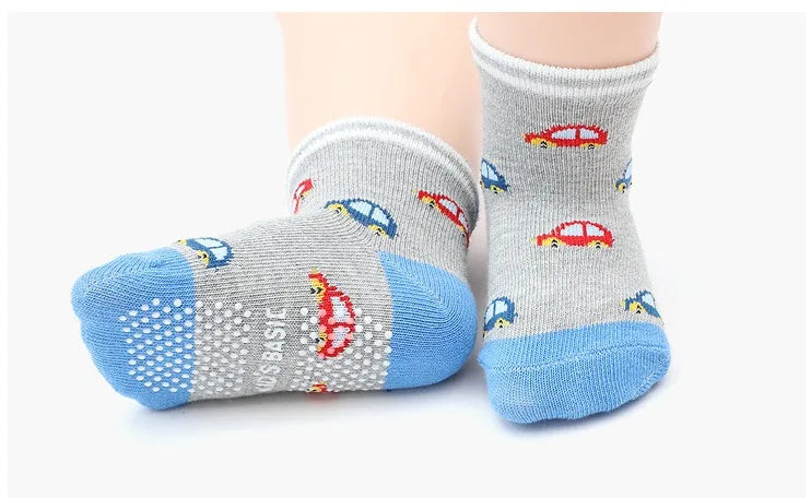 Indoor Toddler Anti Drop Socks Cartoon Non Slip Floor Socks - Enfance-Heureuse