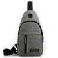 Mens Sling Bag Cross Body Handbag Chest Bag Shoulder Pack Sports Travel Backpack Gray - Enfance-Heureuse