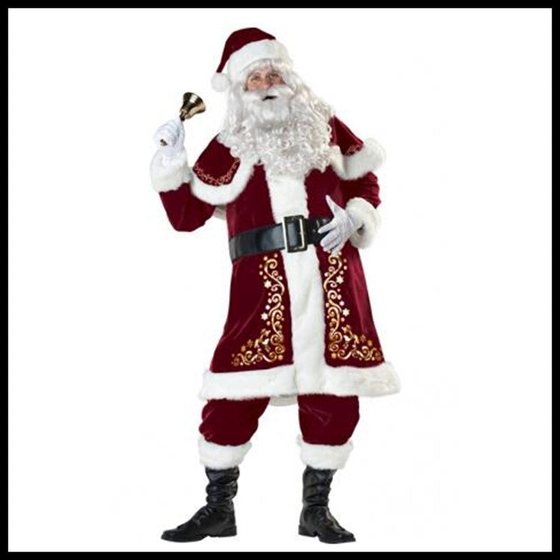 Bar Christmas Costume Adult Men and Women Santa Christmas Costume Christmas Costume - Enfance-Heureuse