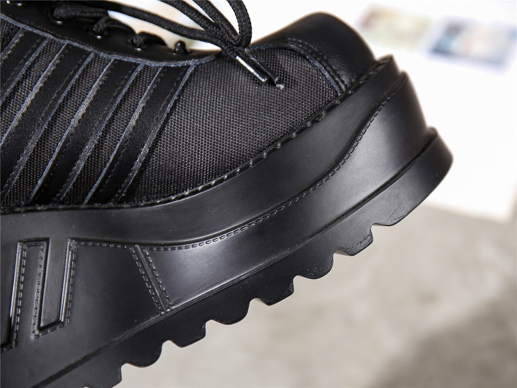 Punk Big Toe Platform Shoes WomenGoth Retro Sponge CakeJK Slope Heel - Enfance-Heureuse