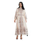 Stand Collar Printing Long Retro Muslim Dress - Enfance-Heureuse