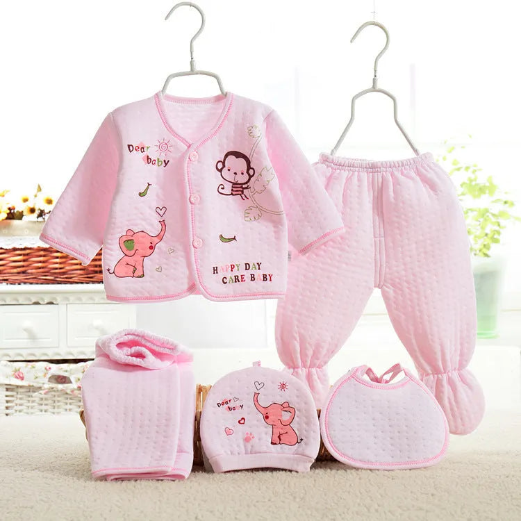 Sous-vêtements bébé cinq pièces vêtements chauds - Enfance-Heureuse
