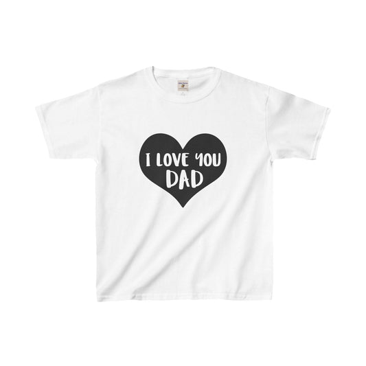 Camiseta infantil "Te amo papá", regalo del Día del Padre, linda camiseta para niños, camiseta familiar a juego, regalo para papá de parte de los niños, regalo de cumpleaños 