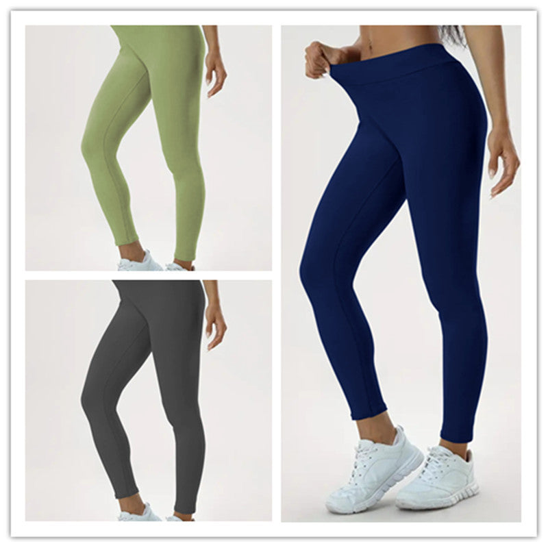 Women's Yoga Pants High Waist Lift High Elastic Tight Fitness Trousers - Enfance-Heureuse
