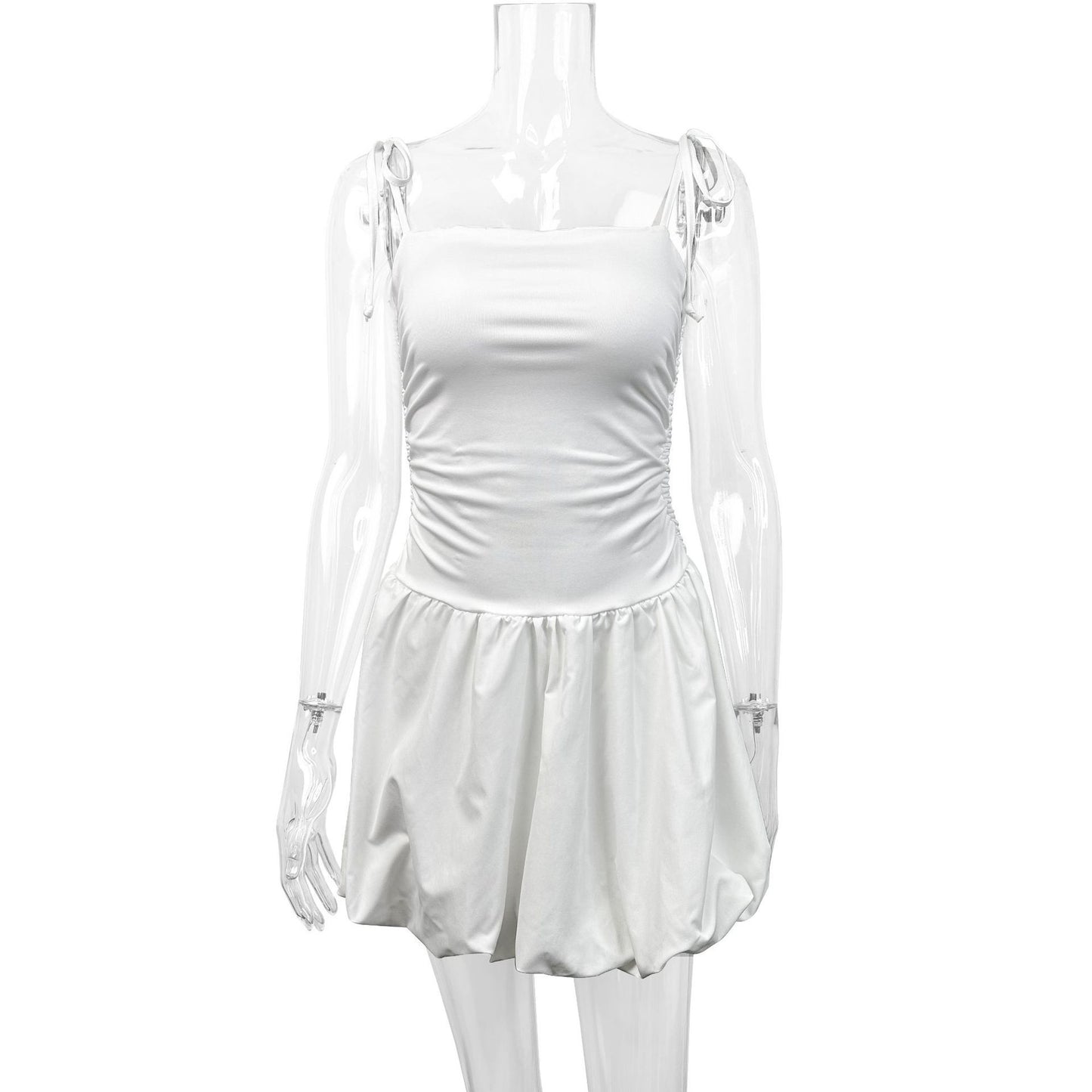 European And American Style Sexy Slim Strap Tube Top Fashion Short Dress - Enfance-Heureuse