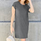 Basic Bae Full Size Round Neck Short Sleeve Dress with Pockets - Enfance-Heureuse
