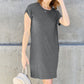Basic Bae Full Size Round Neck Short Sleeve Dress with Pockets