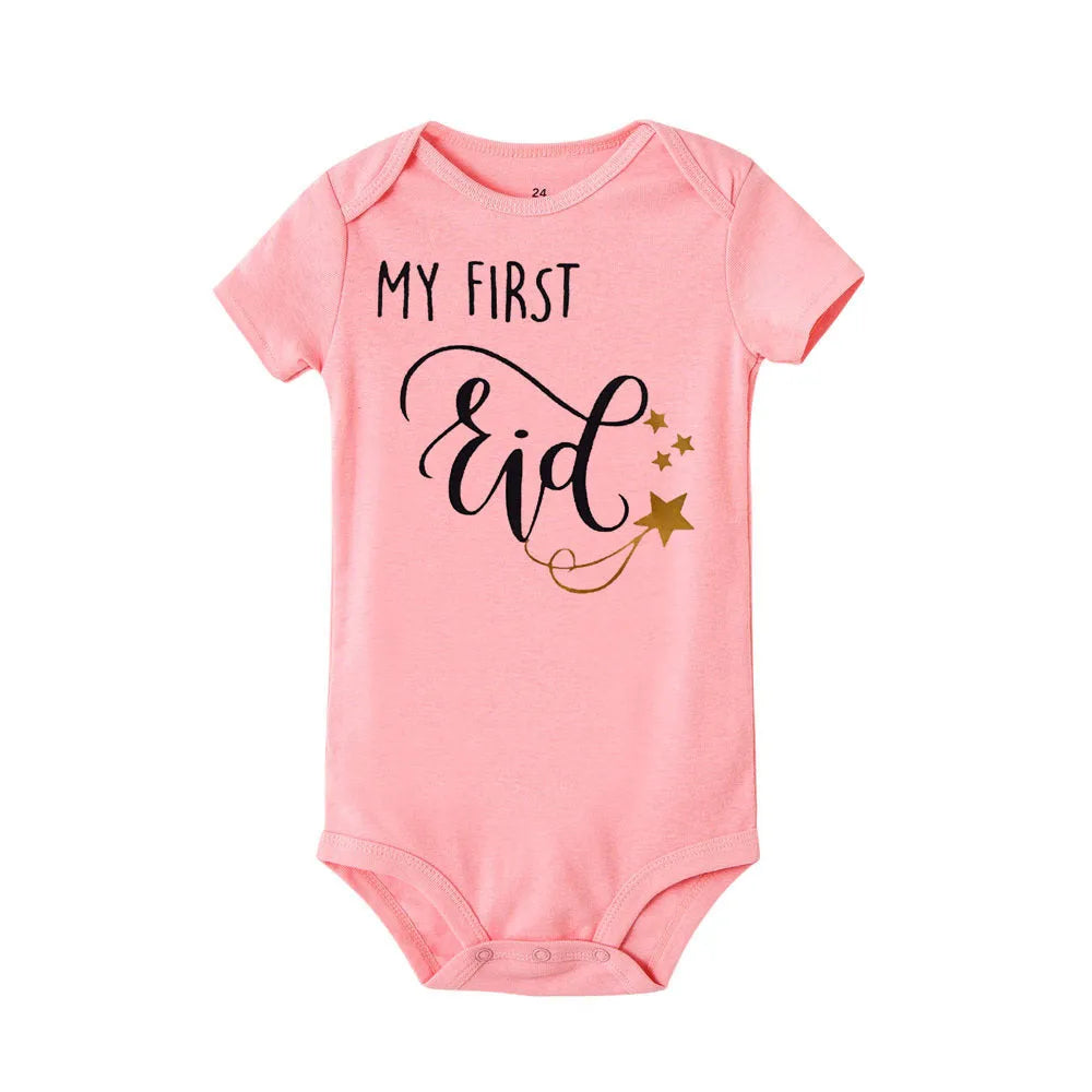Star Letter Print Kids Romper Fashion - Enfance-Heureuse