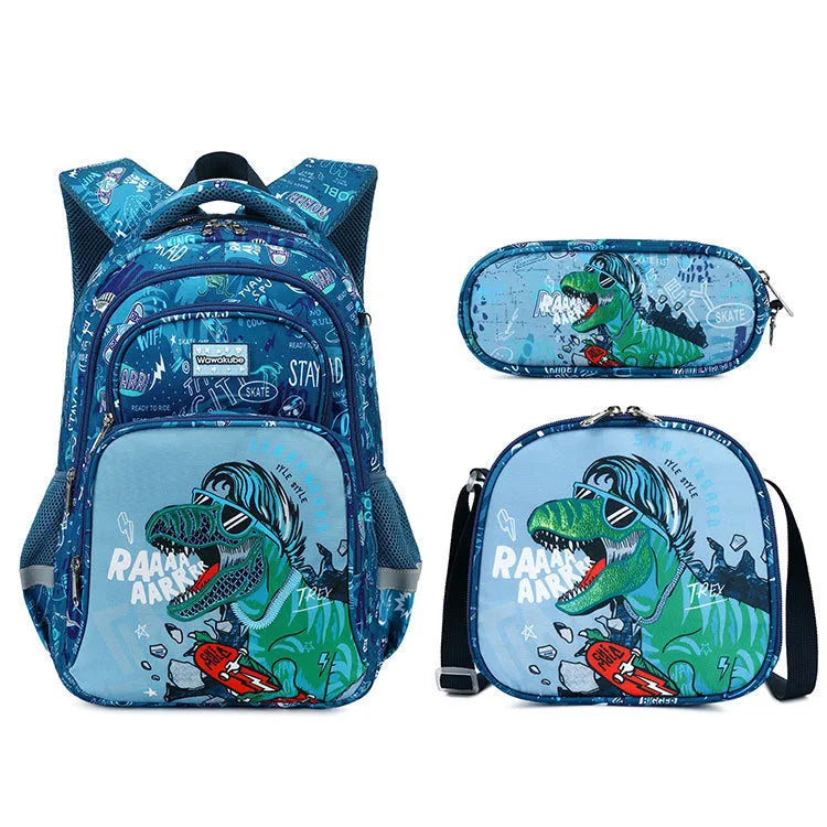 Primary School Student Schoolbag Boys Stylish And Lightweight Grade 1-3 Children Backpack - Enfance-Heureuse