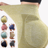 Fitness Yoga Shorts Pants Butt Lifting Seamless Leggings Women Gym - Enfance-Heureuse