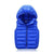 Children's Down Cotton Hooded Thermal Vest Solid Color - Enfance-Heureuse
