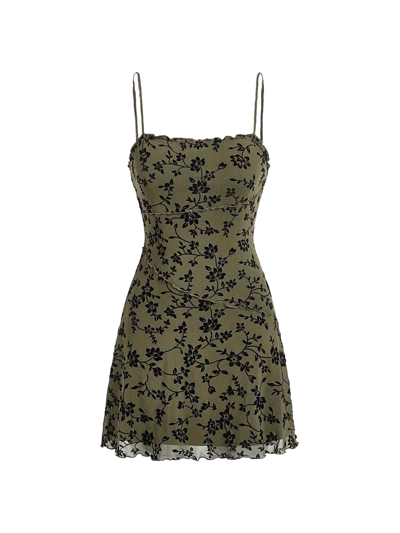 Elegant Sexy Floral Slim Strap Dress - Enfance-Heureuse