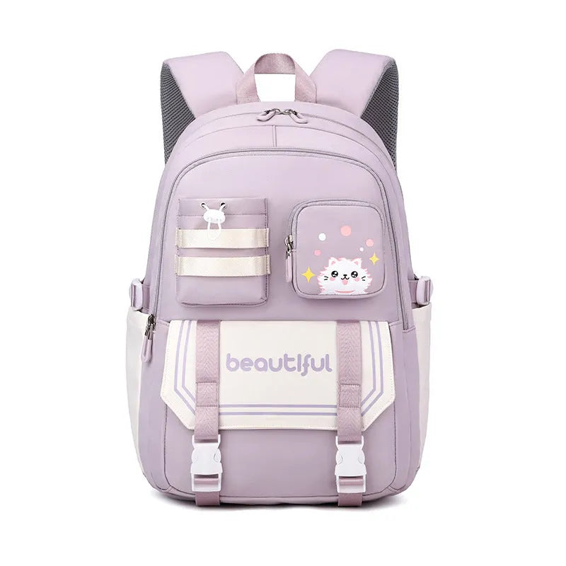 Large Capacity Schoolbag For Primary School Girls Cute - Enfance-Heureuse
