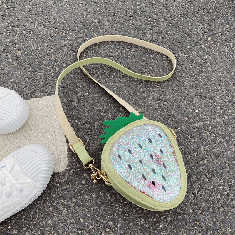 Summer Children's Pineapple Strawberry One Shoulder Jelly Bag - Enfance-Heureuse