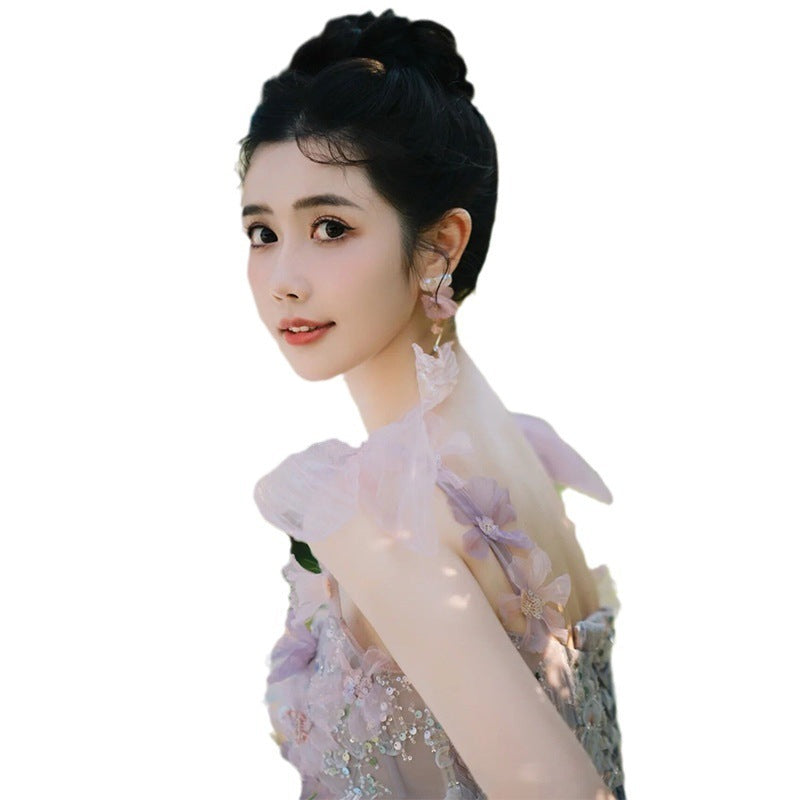 Toast Dress Lace A- Line Style Bridal Marriage Engagement Evening Dress - Enfance-Heureuse