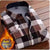 Thickened Velvet Padded Shirt Thermal Plaid - Enfance-Heureuse