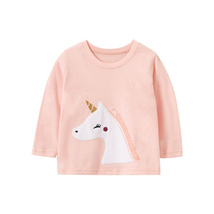 Children's t-shirt bottoming shirt t-shirt - Enfance-Heureuse