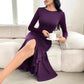 Women's Long Sleeve Round Neck Dress