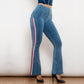 Shascullfites Melody Jeans Push Up Effect Skinny Jeans Sexy Lift Striped Flare Jeans Women's Denim Pants - Enfance-Heureuse