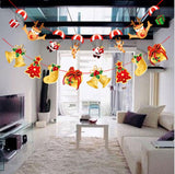 Bandera colgante de dibujos animados con adorno navideño