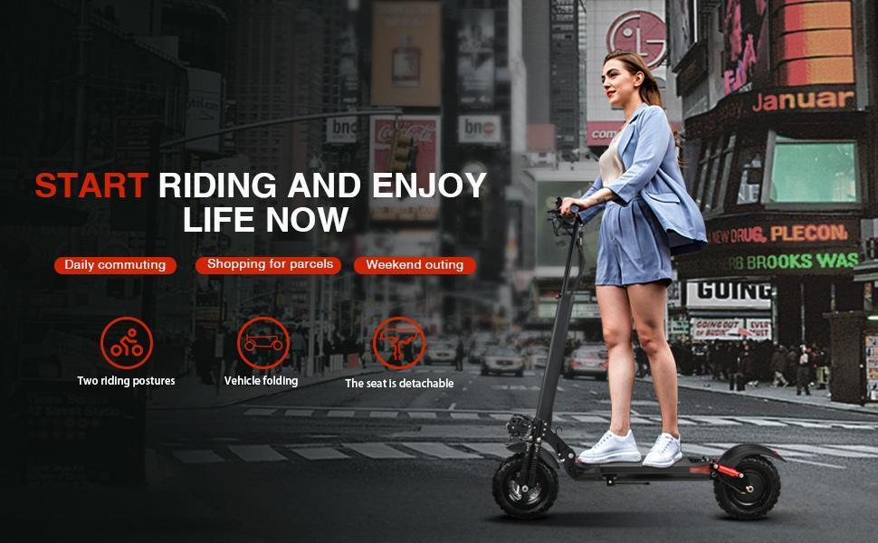 US Warehouse Long-lasting 800-watt Foldable High-power Electric Scooter For Sale - Enfance-Heureuse