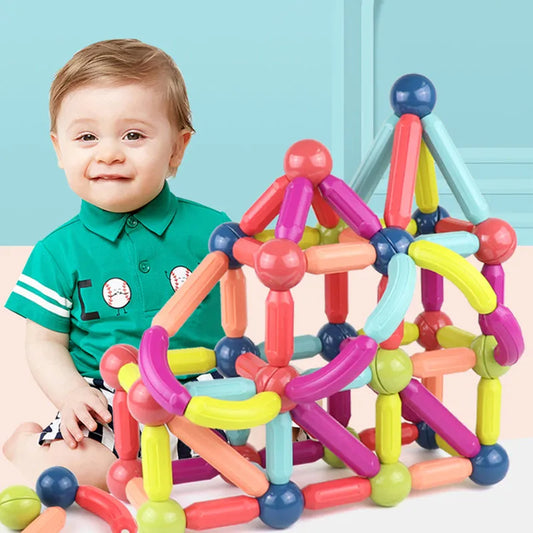 Magnétique Bâton Blocs De Construction Jeu Aimants Enfants Set Enfants Aimants Pour Enfants Magnétique Jouet Briques - Enfance-Heureuse