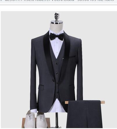 Mens Suits 3Pcs Formal Casual Slim High Quality Stylish Sets - Enfance-Heureuse