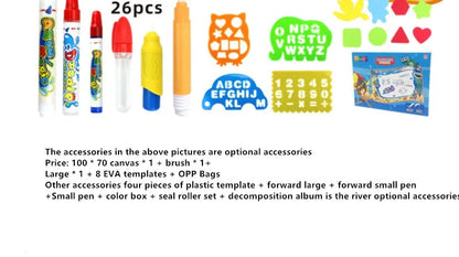 Color writing graffiti blanket - Enfance-Heureuse