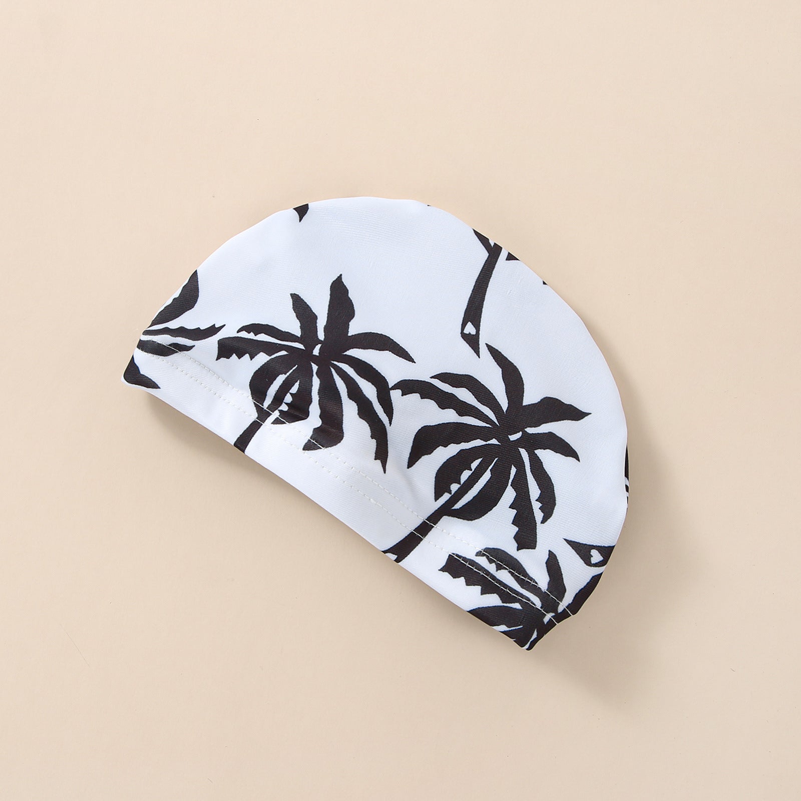 Boys' Cotton One-piece Swimsuit Cartoon Coconut Tree Printed Tape Hat - Enfance-Heureuse
