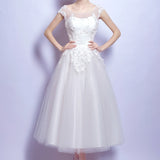 White Short Birthday Light Luxury Dress - Enfance-Heureuse