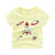 Children's summer cartoon print T-shirt - Enfance-Heureuse