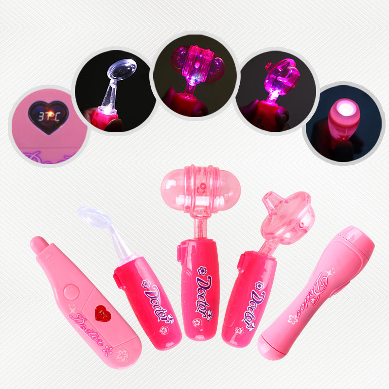 Playright children's educational toys' doctor Sen luggage attire simulation trolley medicine box set - Enfance-Heureuse