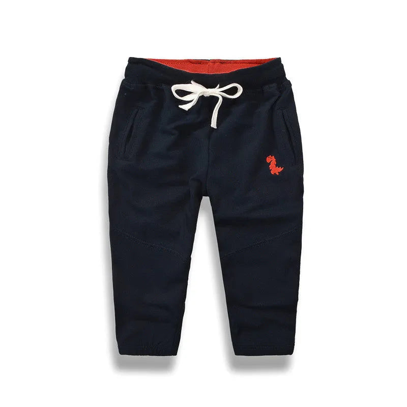 Children's Little Dinosaur Lace-up Sweatpants - Enfance-Heureuse