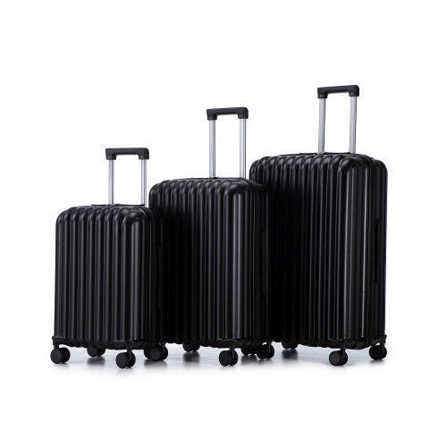 ABS Spinner Wheel Luggage Carry On Suitcase With Cup Holder USB Port Phone Holder 20 24 28 - Enfance-Heureuse