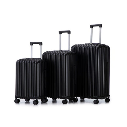 ABS Spinner Wheel Luggage Carry On Suitcase With Cup Holder USB Port Phone Holder 20 24 28 - Enfance-Heureuse