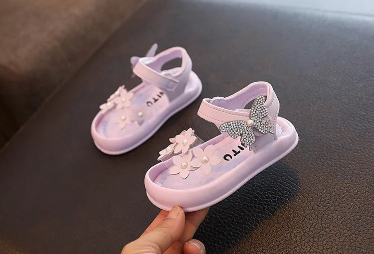 Little Kids' Princess Shoes Non-slip Soft-soled Baby Shoes - Enfance-Heureuse