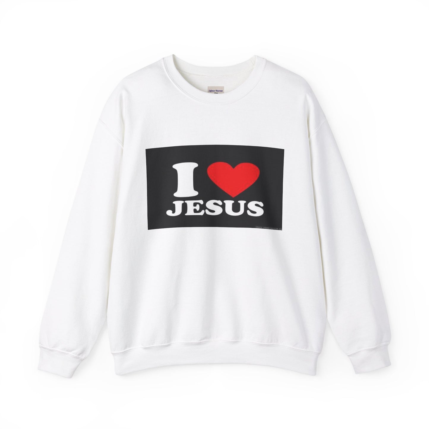 I Love Jesus Crewneck Sweatshirt - Unisex Heavy Blend - Enfance-Heureuse