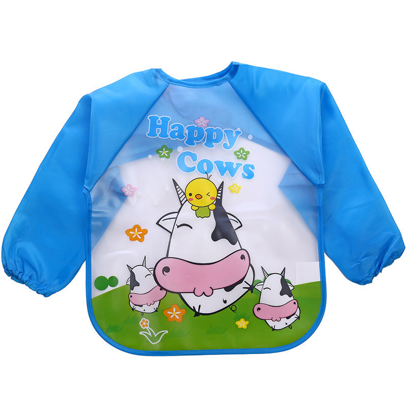 Children's Gown Long Sleeve Kids Waterproof Meal Baby Apron Painting Clothes Bib Protective Clothing - Enfance-Heureuse