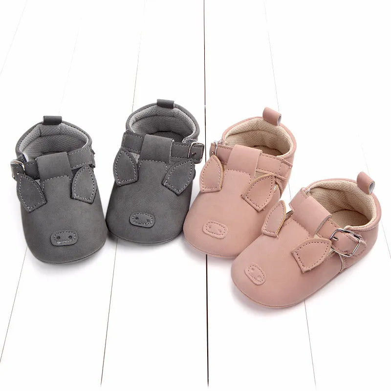 Spring and autumn cartoon animal baby shoes matte leather non-slip soft bottom baby shoes wholesale 0884 - Enfance-Heureuse