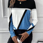 Contrast Round Neck Long Sleeve T-Shirt - Enfance-Heureuse