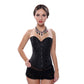 Sexy Steel Rib Lace-free Jacquard Chest Support Court Corset - Enfance-Heureuse