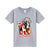 Summer Cute French Bulldog Print Half-sleeve Bottoming Shirt - Enfance-Heureuse
