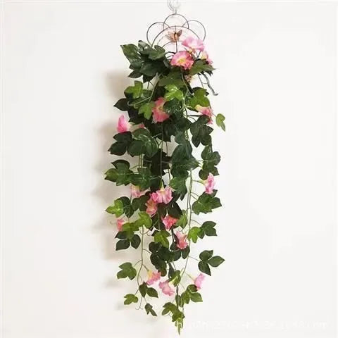 Simulation Plant Morning Glory Ratten For Wall Hanging Decoration - Enfance-Heureuse
