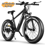 Professional Electric Bike For Adults, 26 X 4.0 Inches Fat Tire Electric Mountain Bicycle, 1000W Motor 48V 15Ah Ebike For Trail Riding, Excursion And Commute, UL And GCC Certified - Enfance-Heureuse