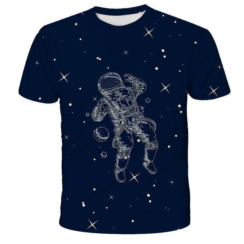 Digital Print Astronaut T-Shirt - Enfance-Heureuse