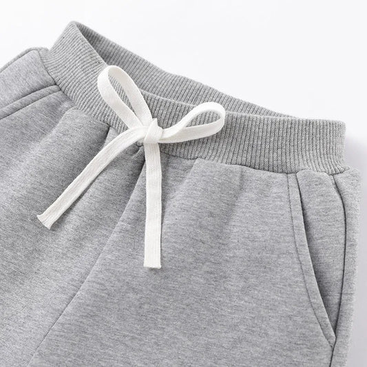 Backhoe Bulldozer Silver Fox Fleece Sweatpants Children's Clothing - Enfance-Heureuse